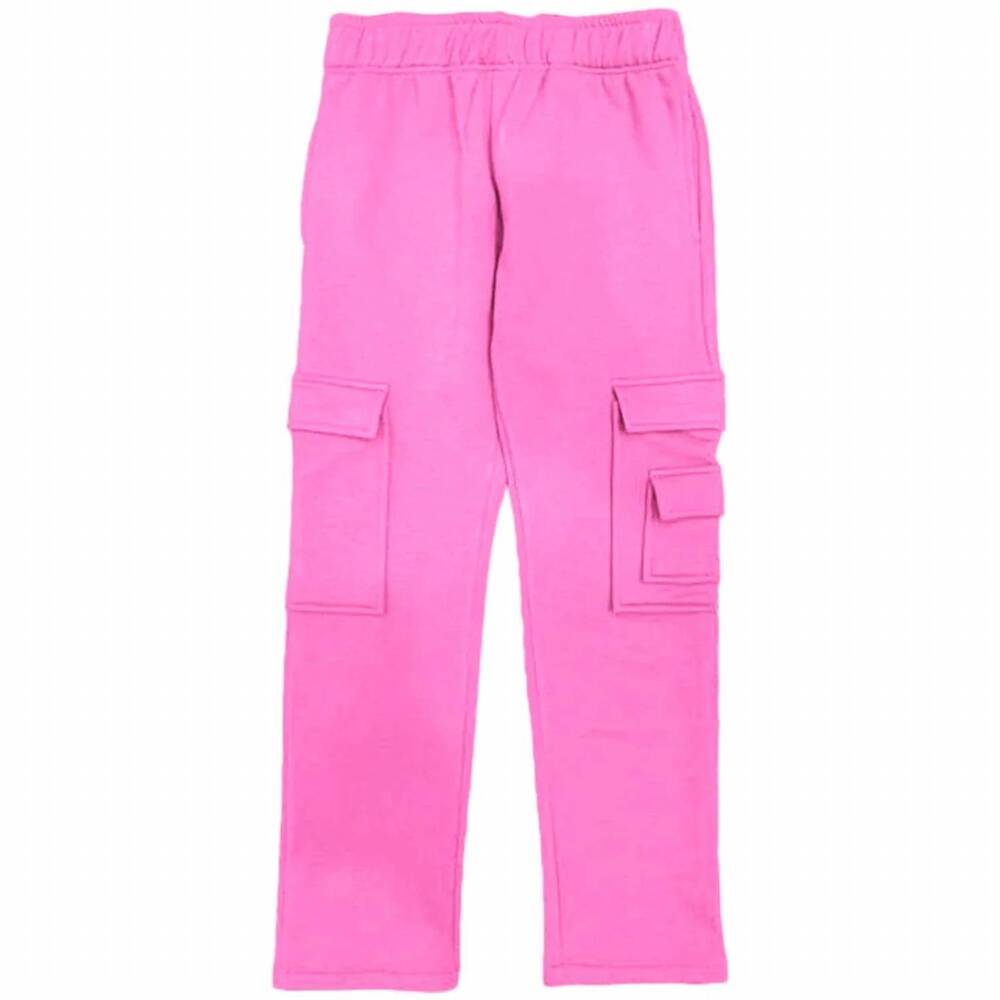 NEW SUZETTE COLLECTION kids' brushed soft cloud cargo straight leg pants in bego